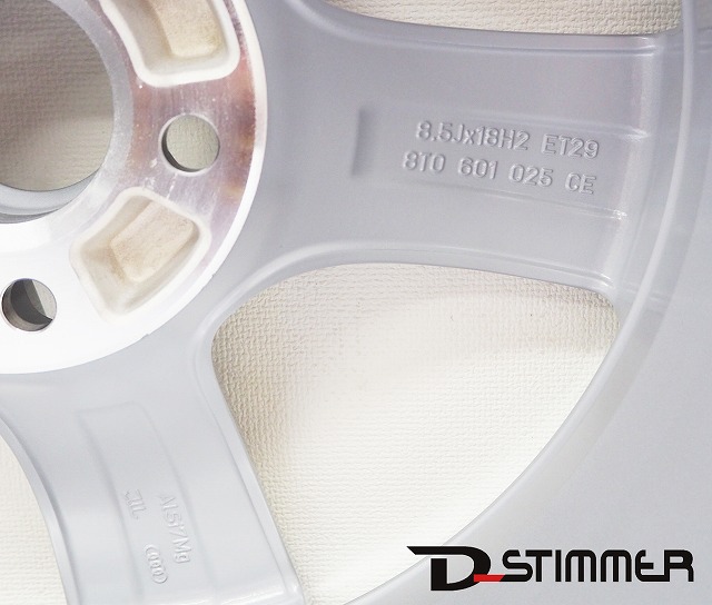 AUDI（アウディ）アルミホイール（純正品・新品）1本A5DBA-8TCDNLなど純正番号:8T0601025CEの画像