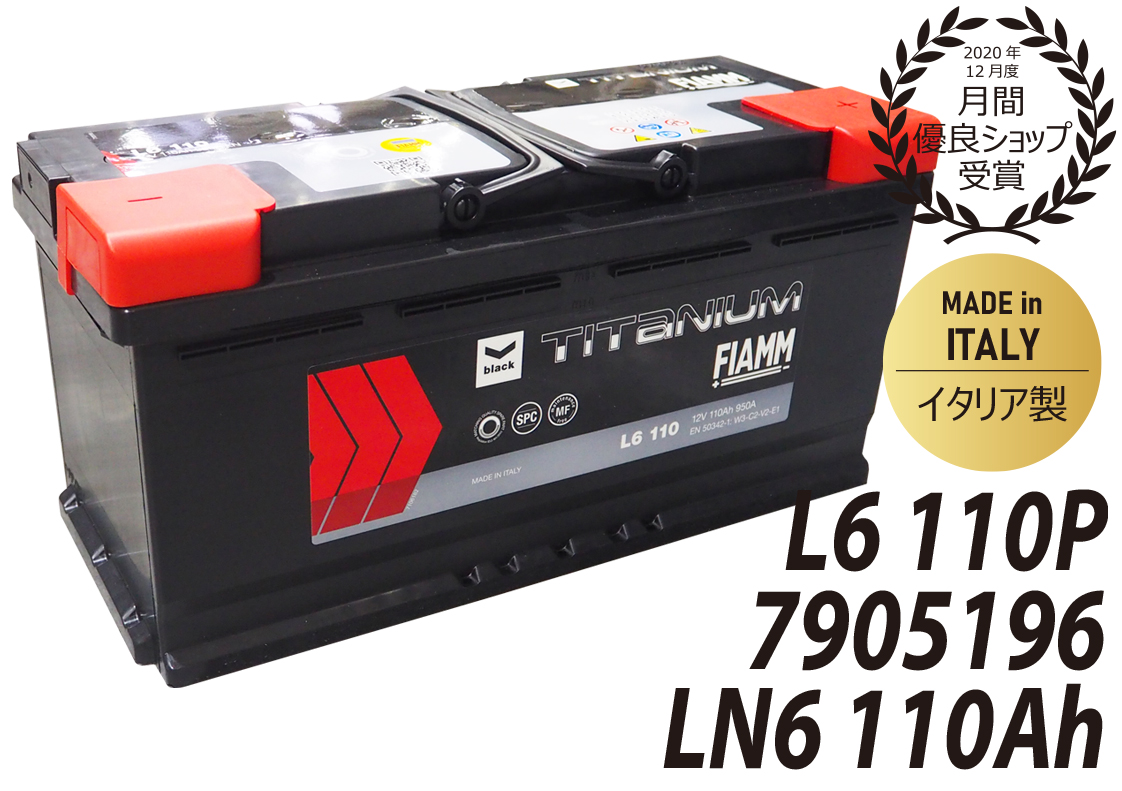 FIAMM フィアム LN6 7905196 110Ah 950CCA L6 110 バッテリー