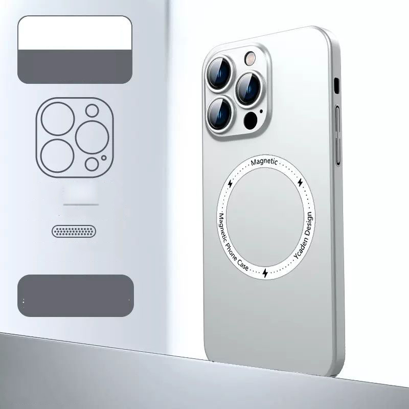 送料無料 iPhone14 Pro Max Plus Magsafe対応 マット コーティング 薄型軽量 ハードケース マグセーフケース 衝撃吸収 背｜d8k7af93｜03