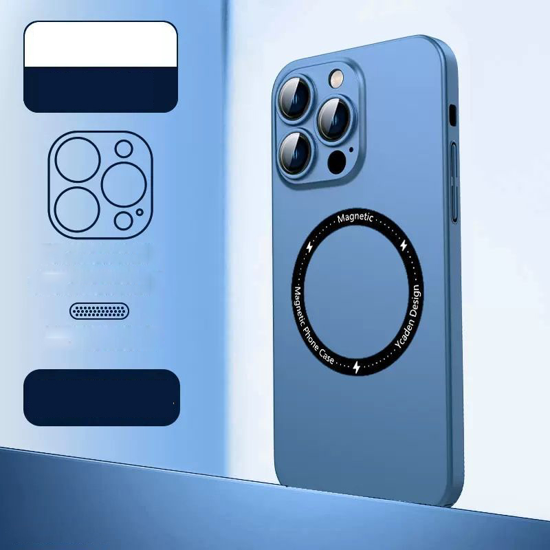 送料無料 iPhone14 Pro Max Plus Magsafe対応 マット コーティング 薄型軽量 ハードケース マグセーフケース 衝撃吸収 背｜d8k7af93｜05