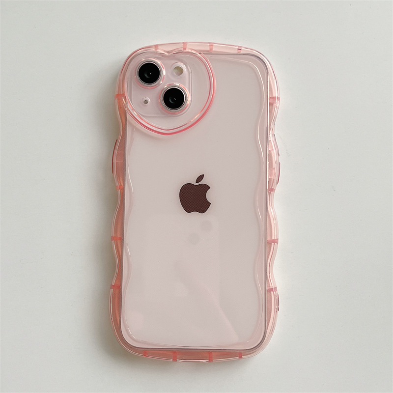 スマホケース うねうね ハート クリア iPhoneケース iPhone14 13 12 11 XR XS 8 7 波型 透明 レディース 韓国 おし |  | 03
