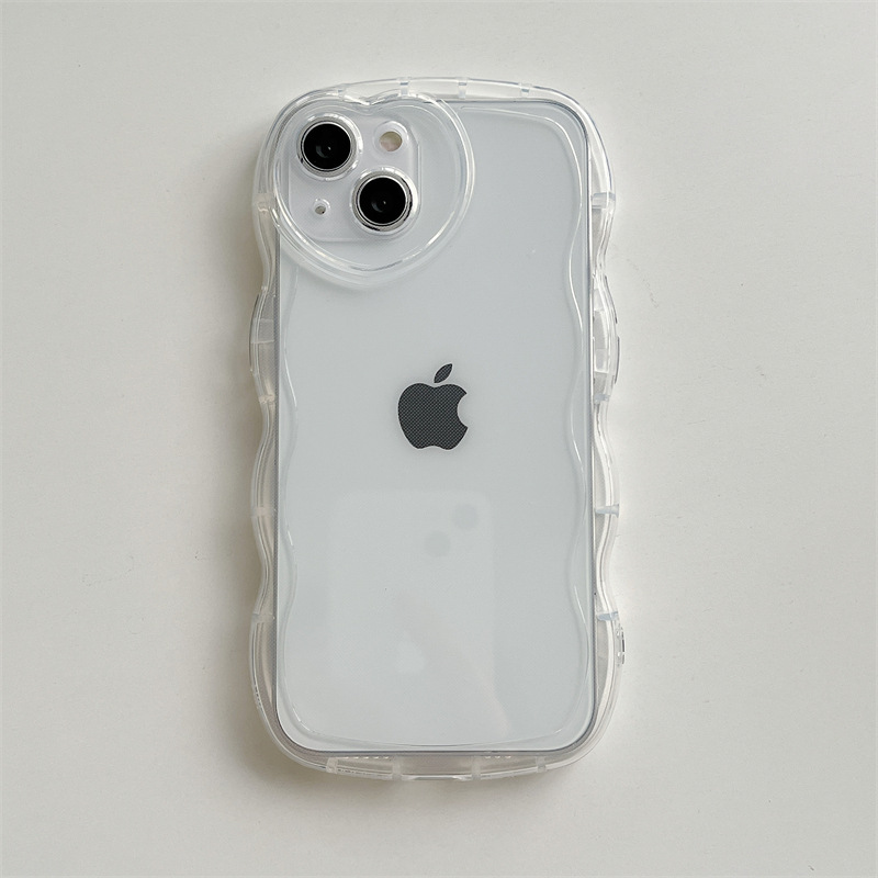 スマホケース うねうね ハート クリア iPhoneケース iPhone14 13 12 11 XR XS 8 7 波型 透明 レディース 韓国 おし |  | 05