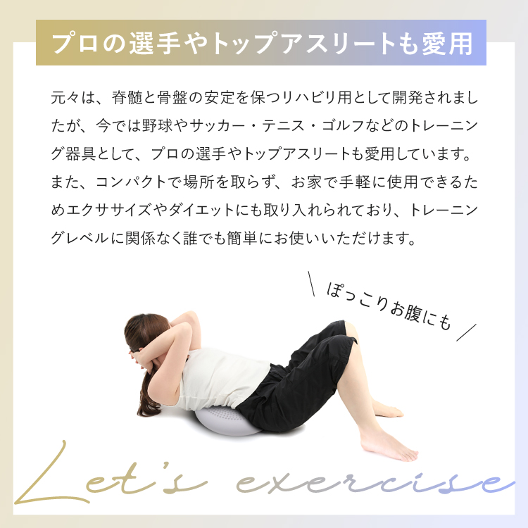 バランスディスク バランスクッション 体幹トレーニング 空気入れ付き 骨盤 ダイエット 宅トレ エクササイズ 関連画像3