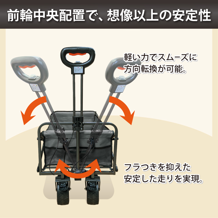 電動 アウトドアワゴン キャリーワゴン ＼小回りのきくコンパクトモデル！／ 150L 充電式 ストッパー付き 折りたたみ  DA-EW02 thta | DABADA | 06