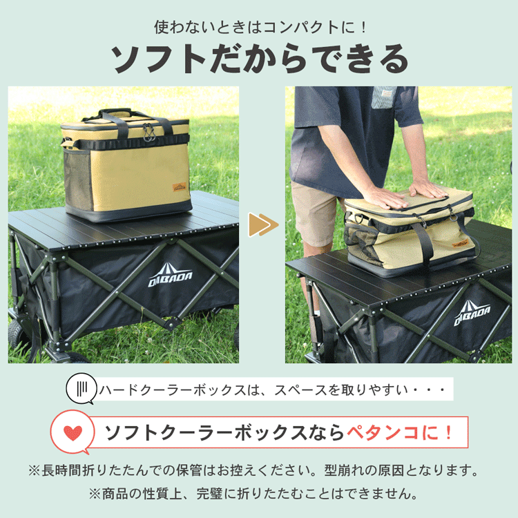DABADA 保冷バッグ クーラーバッグ 35L ソフトクーラーボックス