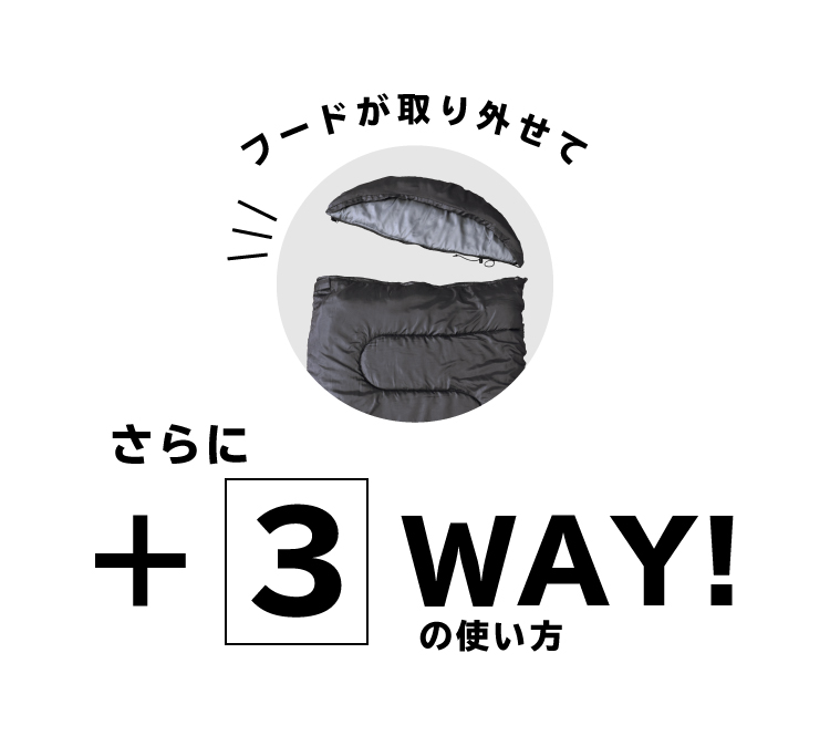 寝袋 冬用 最強 夏用 封筒型 5way -5度 5度 フラットOK 連結可能 シュラフ 防寒 車中泊 軽量 丸洗い 防災 | DABADA | 14