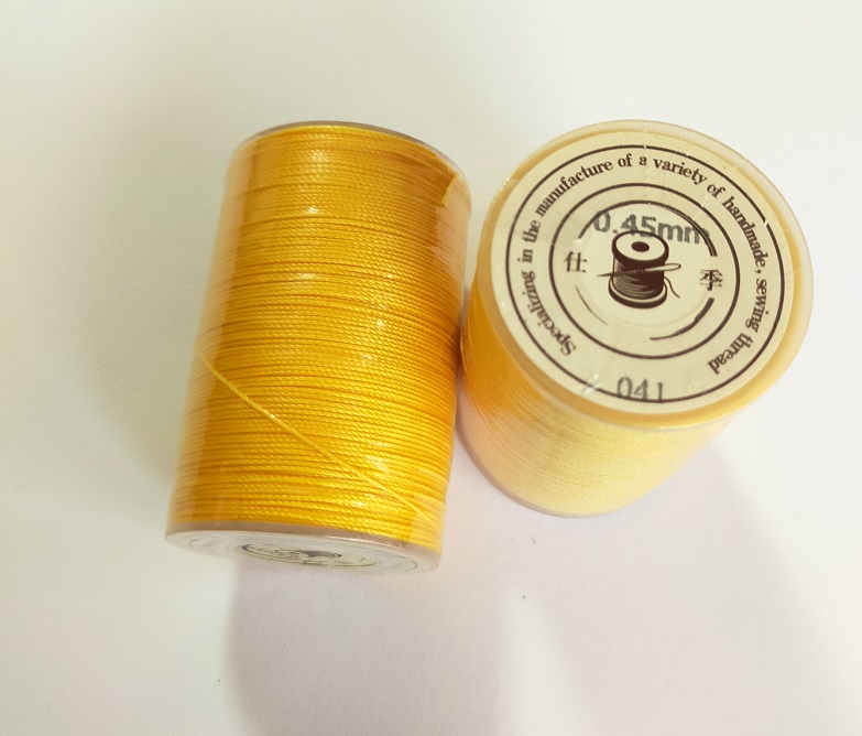 ろう引き糸　レザーコート手縫い 40色　80ｍ/巻　丸糸　幅0.45mm　 |  | 11