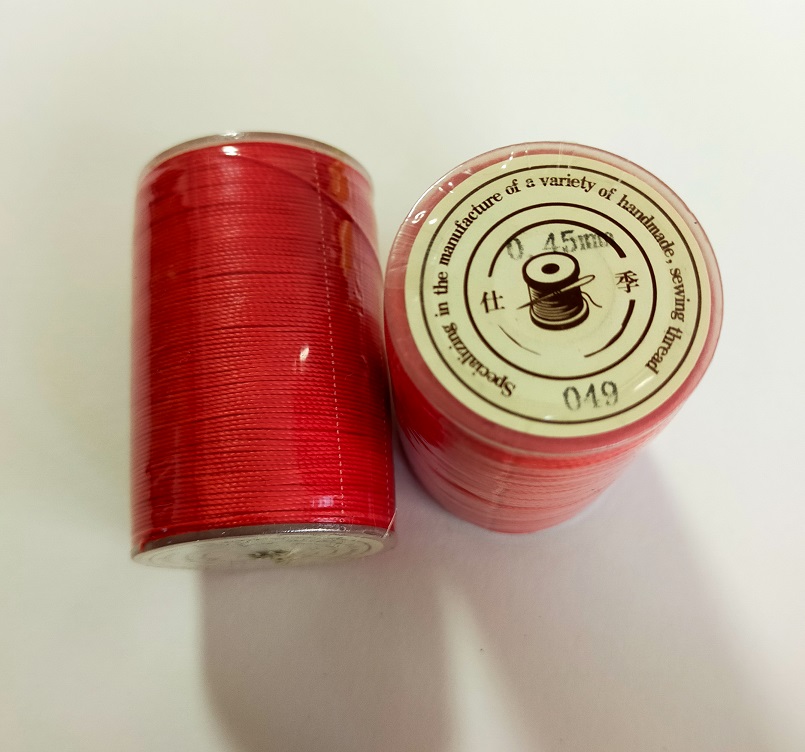 ろう引き糸　レザーコート手縫い 40色　80ｍ/巻　丸糸　幅0.45mm　 |  | 06