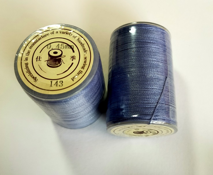 ろう引き糸　レザーコート手縫い 40色　80ｍ/巻　丸糸　幅0.45mm　 |  | 27