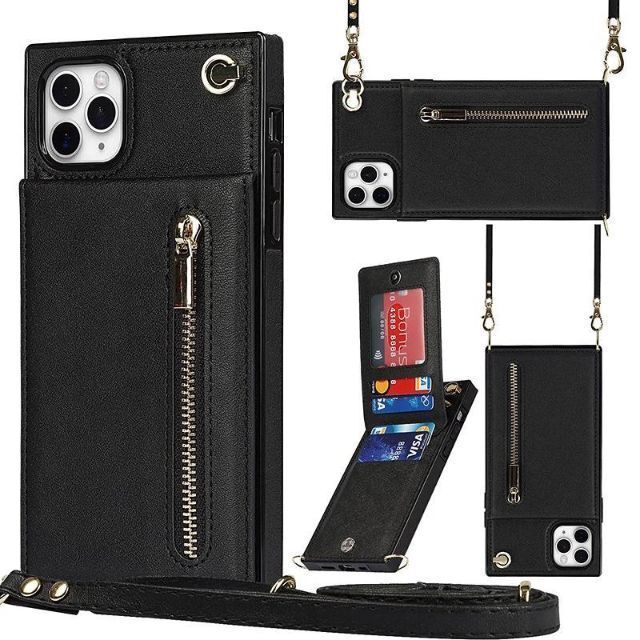 iPhone13 12 11 X XS XR Pro Max ケース ショルダー ストラップ カード 小銭 スマホ 携帯 カバー アイフォン アイホン 財布 |  | 02