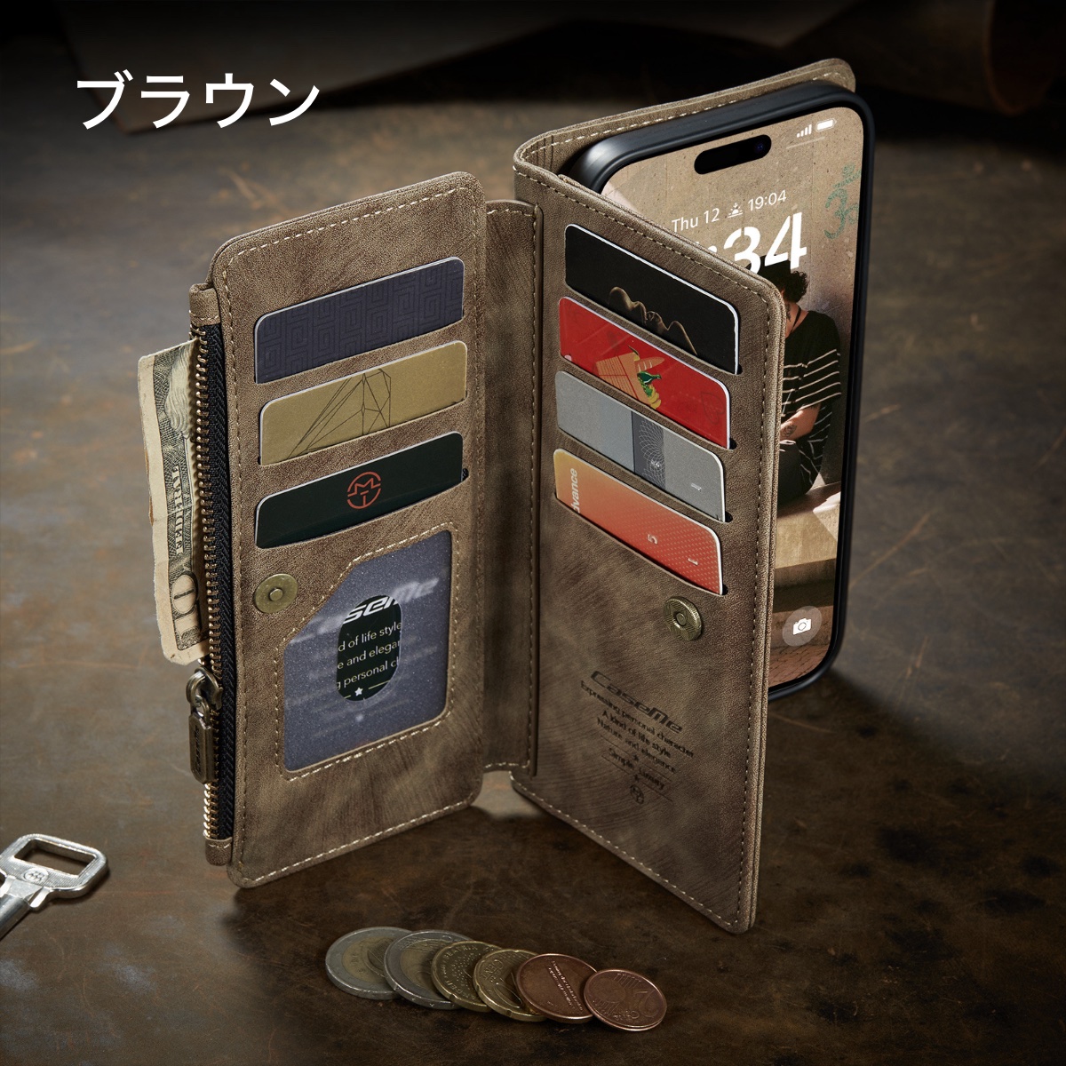 iPhone16 15 14 13 12 ケース 手帳型 財布 magsafe カード 小銭 スマホ 携帯 カバー Pro Max Plus アイフォン アイフォーン アイホン 爆買 |  | 01