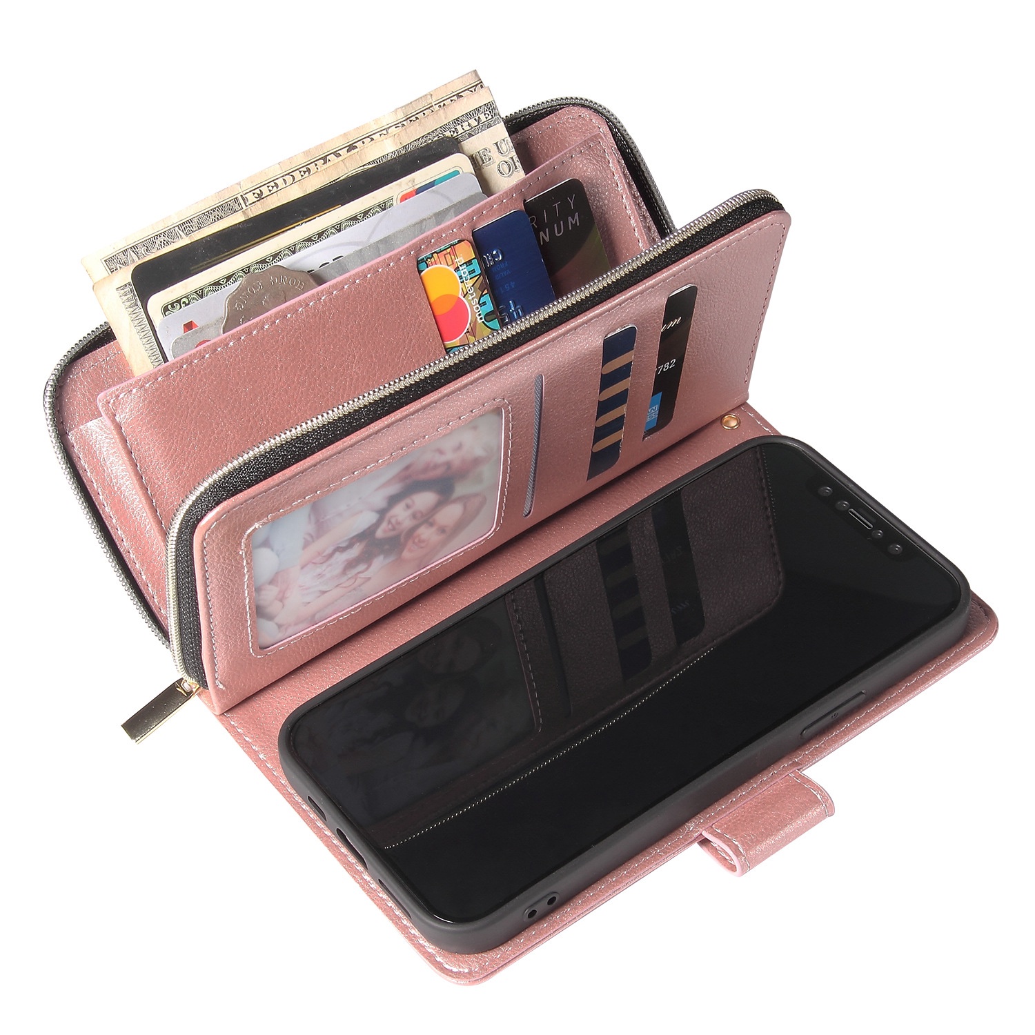 iPhone 12/Pro/ProMax ケース 手帳型 財布 カード 小銭 スマホ 携帯 カバー アイフォン アイホン 11 13 14｜dacom｜06