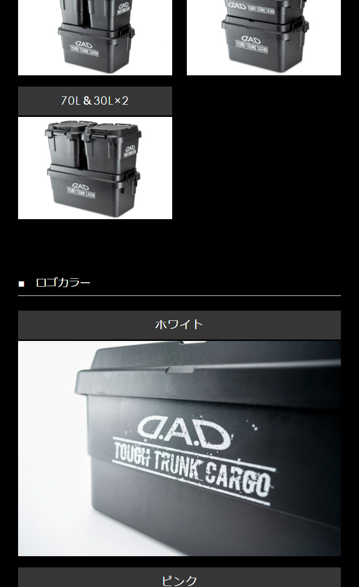 D.A.D タフ トランクカーゴ 20L DAD ギャルソン GARSON : ha627-01