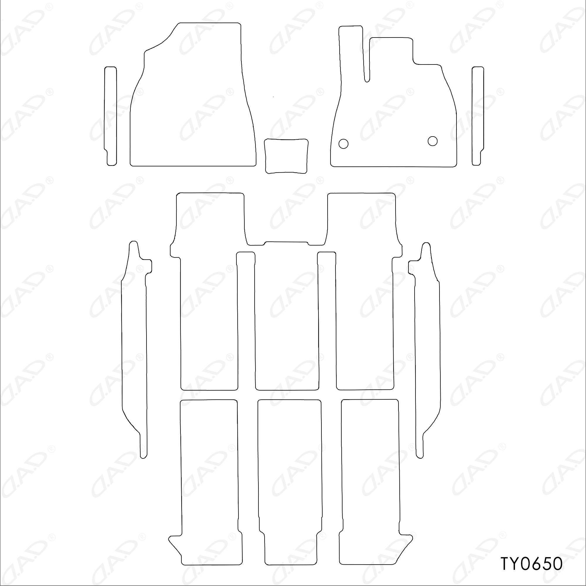 ギャルソン トヨタ ヴォクシー VOXY 型式:MZRA90W/95W D.A.D