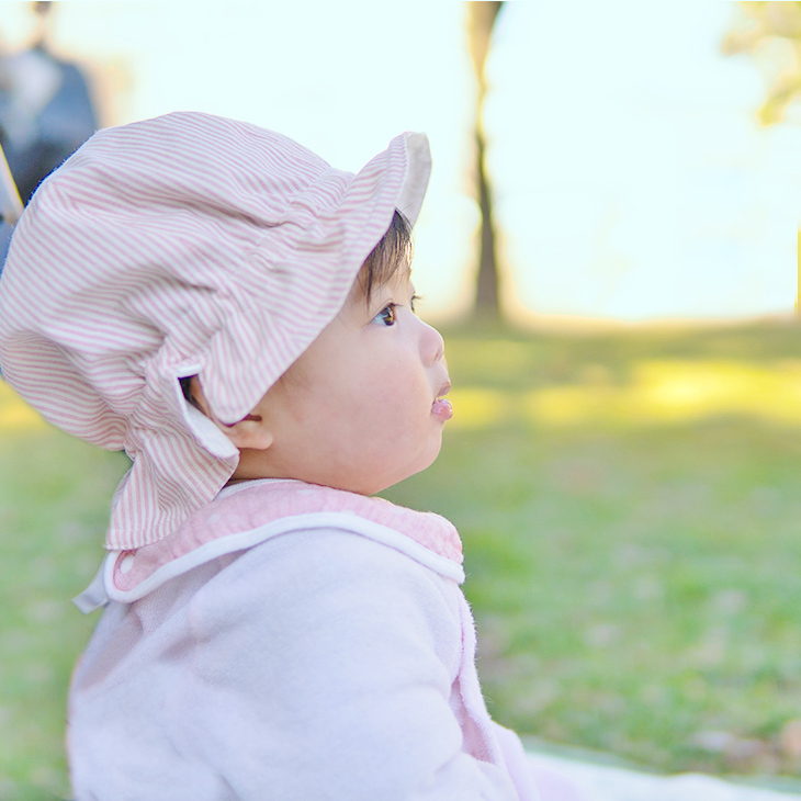 Uvカット リボン 日焼け防止 ベビー 帽子 ハット 新生児 つば広 女の子 夏 幼児 日よけ 赤ちゃん かわいい