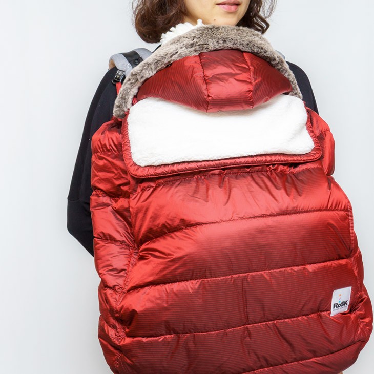 抱っこ紐 防寒 防寒ケープ ダウン ケープ 冬 中綿 rosk ロスク 3WAY