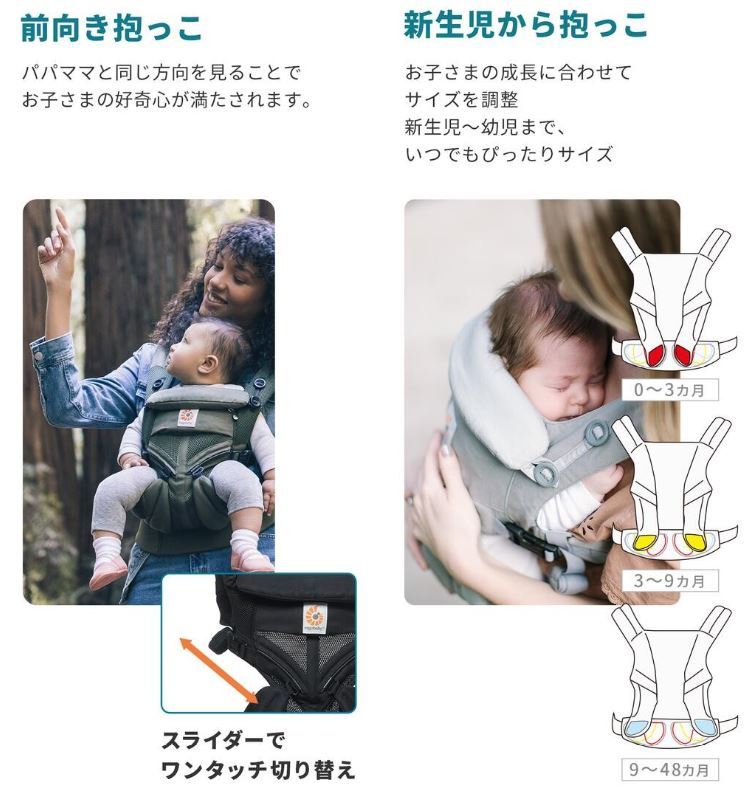 SALE】【日本正規取扱店】 Ergobaby エルゴベビー OMNI360 クールエア