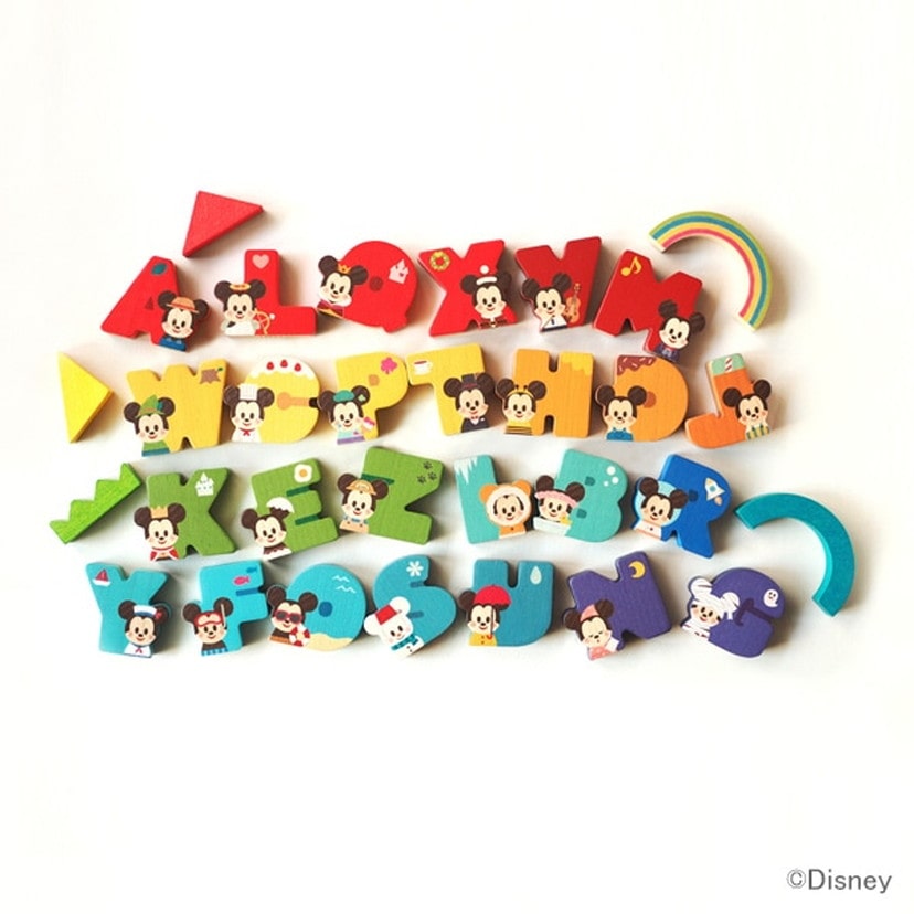 SALE／ Disney KIDEA ディズニー キディア アルファベット 26文字 