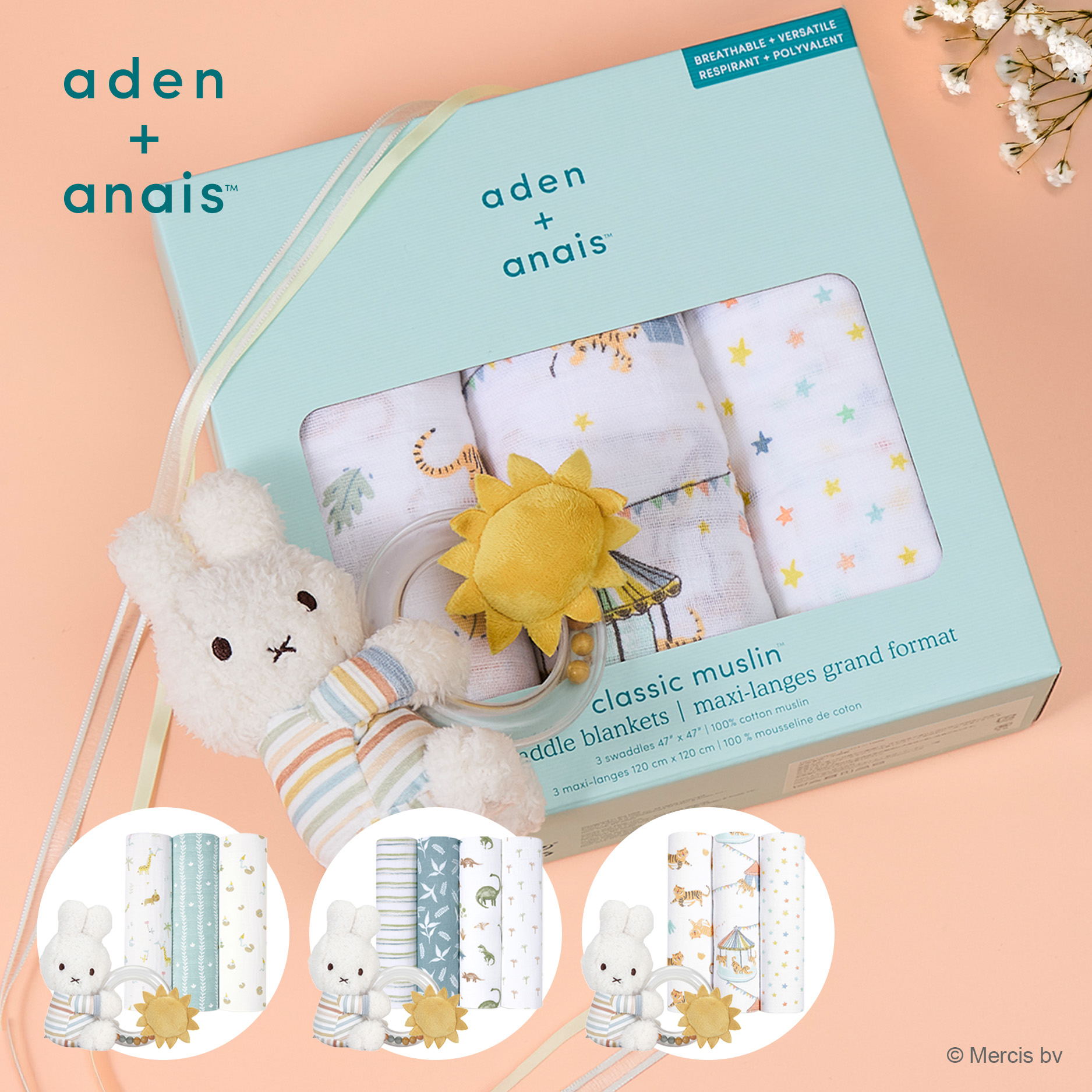 aden+anais（エイデンアンドアネイ） aden + anais miffy x Little