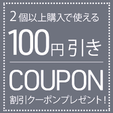 2点以上購入で100円引きクーポン