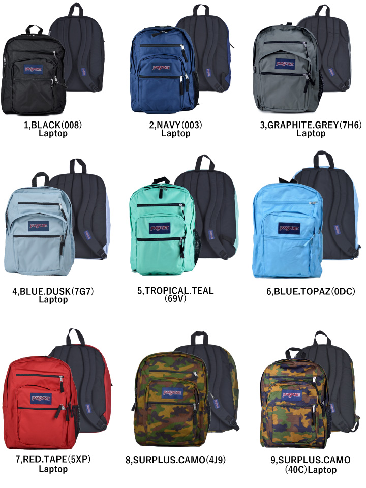 ジャンスポーツ JANSPORT リュック ビッグスチューデント メインキャンパス BIG STUDENT MAIN CAMPUS YDN7 47JK JS0A4QUL
