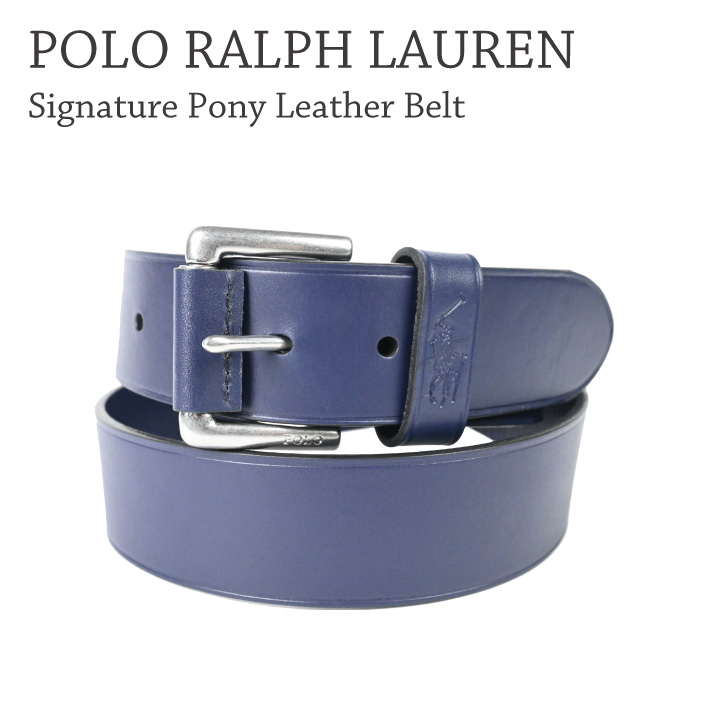 POLO RALPH LAUREN ラルフローレン Signature Pony Leather Belt 