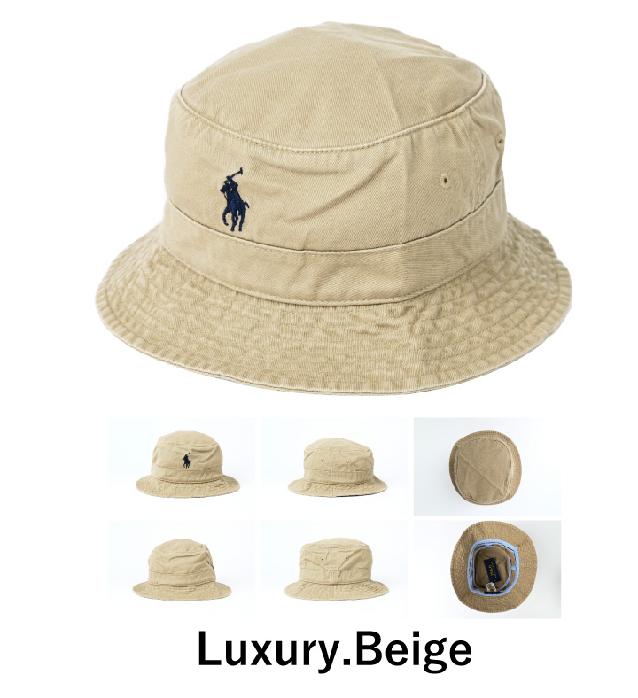 Polo Ralph Lauren ベージュ バケットハット L POLO RALPH LAUREN ラルフローレン Chino Loft Bucket Hat