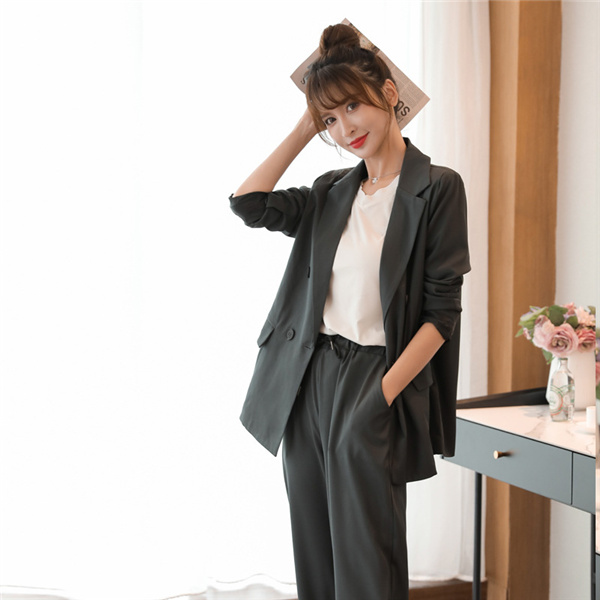 セットアップ パンツスーツ レディース 九分丈パンツ 2点セット 無地 ジャケット ビジネス フォーマル オフィス 通勤 Ol お洒落 上品 Foope9dje8 レディースファッション Sbpra Net