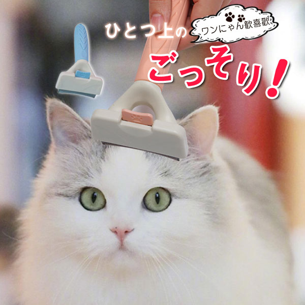 ラッピング無料 猫 犬 ブラシ ペット 長毛 短毛 抜け毛取り 抜け毛除去 毛玉予防 ブラッシング アンダーコート グルーミング 毛とり おしゃれ 肌に 優しい 小さい Sサイズ