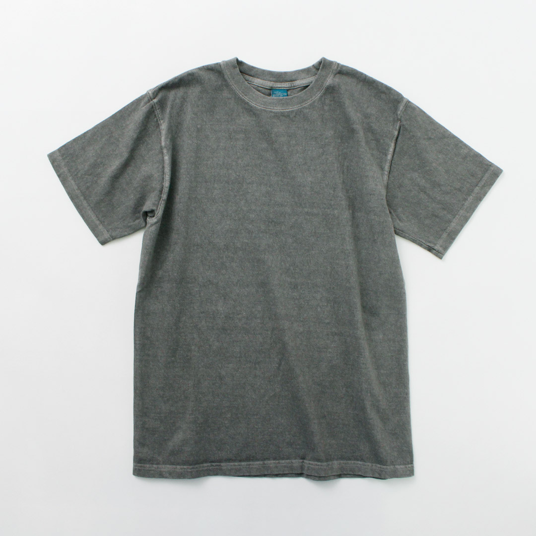 ★COOR★ ピグメント ダイイング コットン Tシャツ 3色 three dots tシャツ ピグメントダイ オーガニックコットン 半袖
