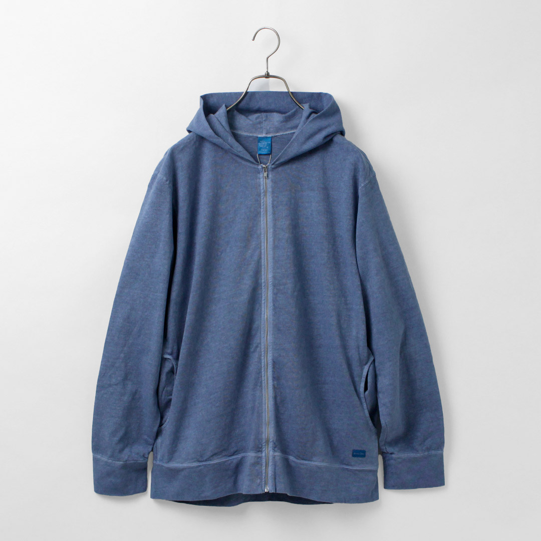 GOOD ON ON（グッドオン） ジップTEEパーカー ピグメントダイ