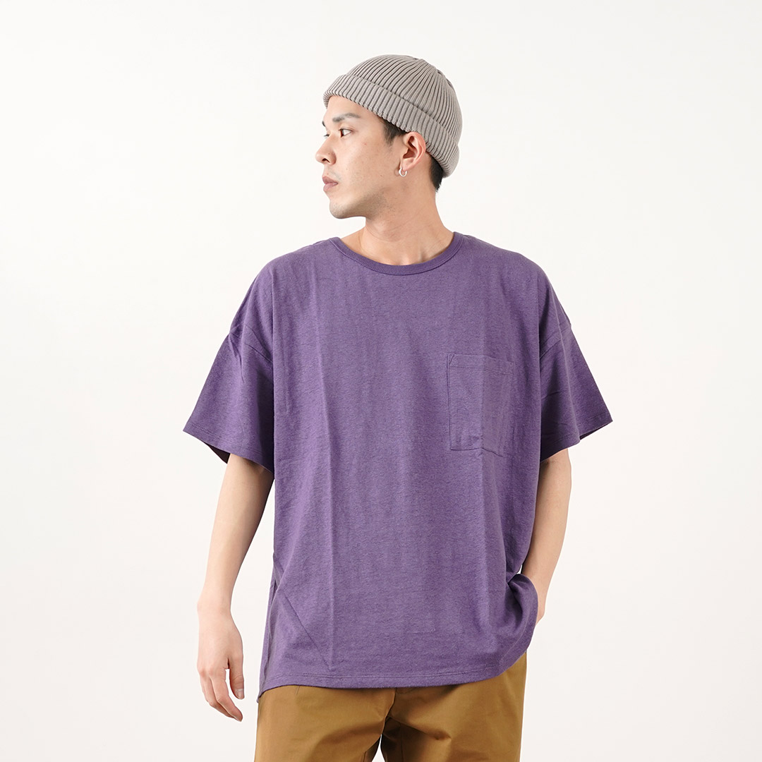 GOHEMP（ゴーヘンプ） ワイド ポケット Tシャツ / メンズ レディース ユニセックス トップス 半袖 無地 | GOHEMP | 07