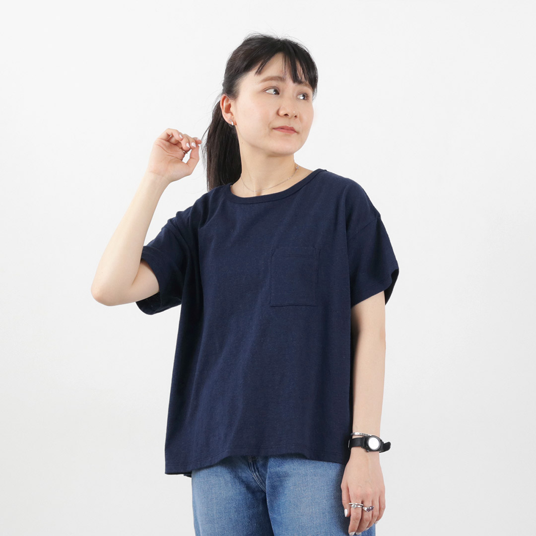 GOHEMP（ゴーヘンプ） ワイド ポケット Tシャツ / メンズ レディース ユニセックス トップス 半袖 無地｜daigochi｜09