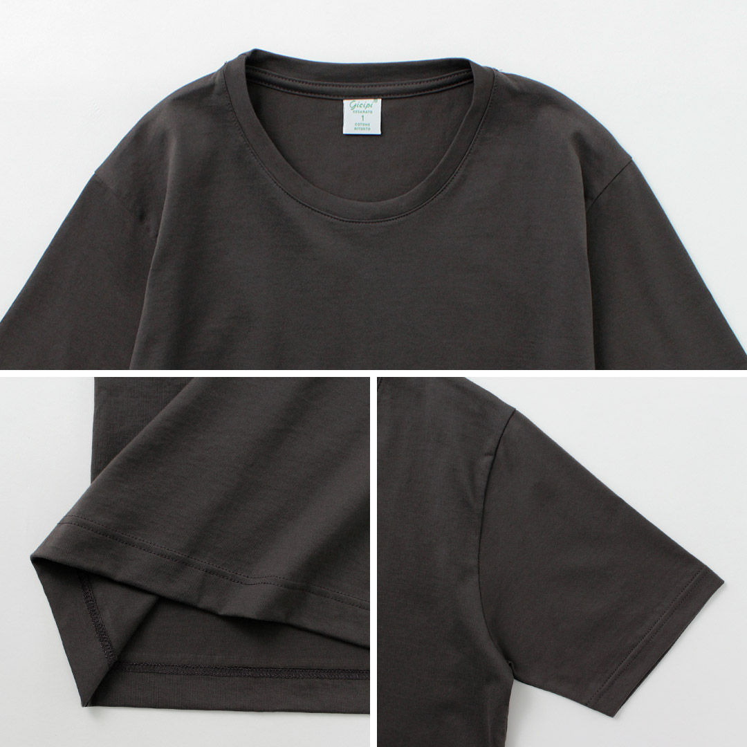 GICIPI（ジチピ） マールモ クルーネックＴシャツ / レディース トップス 半袖 無地 綿100％ MARMO gicipi GICIPI（ジチピ） マールモ クルーネックTシャツ