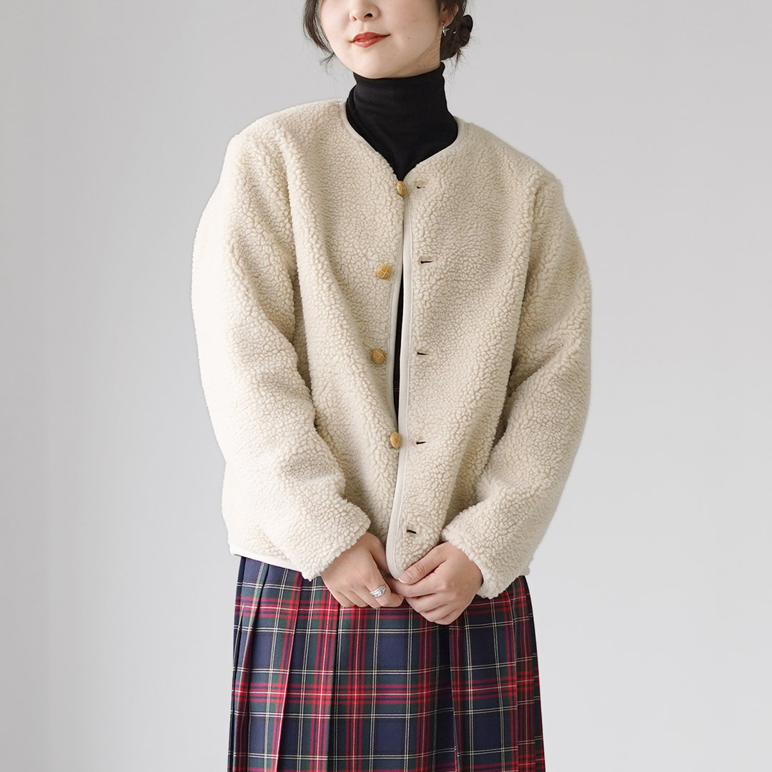 VINCENT ET MIREILLE（ヴァンソン エ ミレイユ） ボア カーディガン