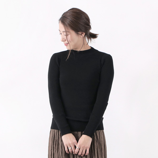 TUMUGU（ツムグ） コットン リブニット ハイネック / レディース / 長袖 / ニット / インナー / 無地 tumugu TUMUGU（ツムグ） コットン リブニット ハイネック