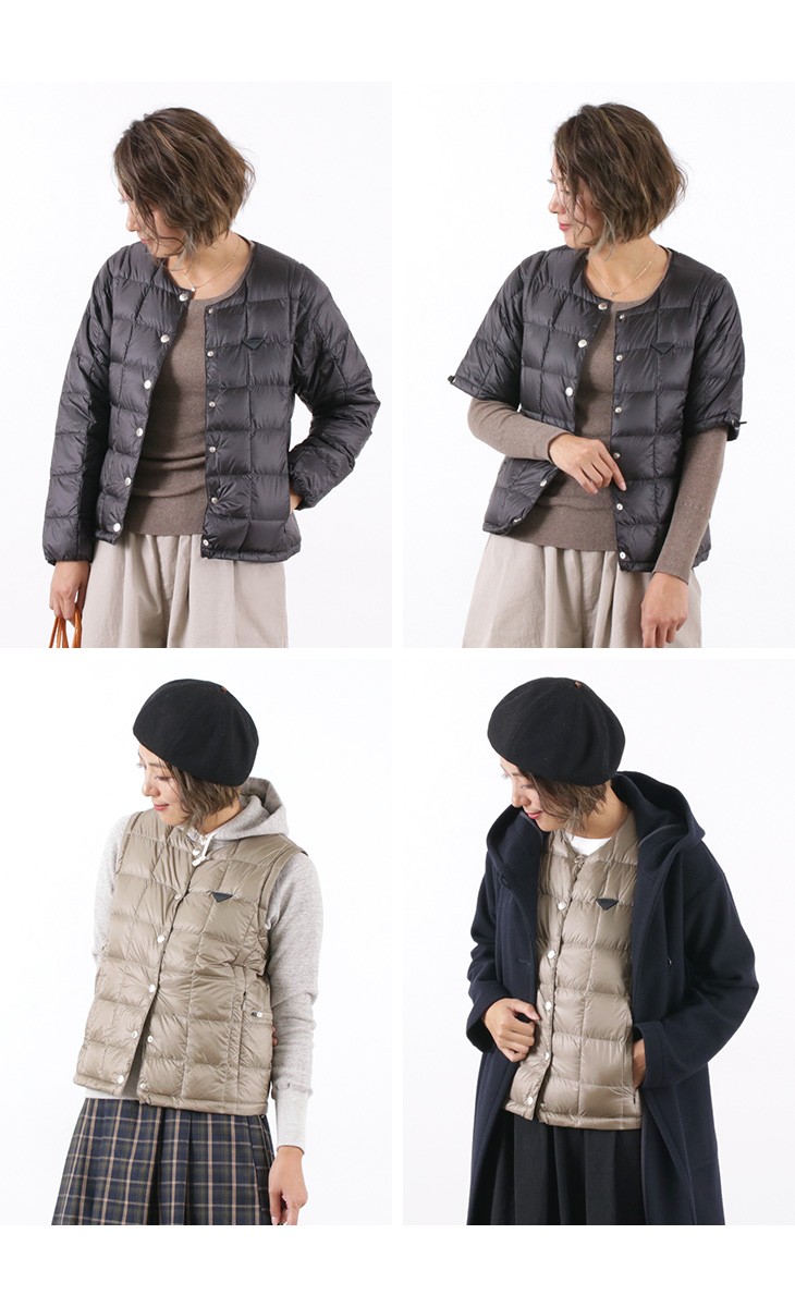 Taion Extra タイオンエクストラ ウーマン クルーネック インナーダウンセット ベスト 半袖 長袖 128 Gochi 通販 Yahoo ショッピング