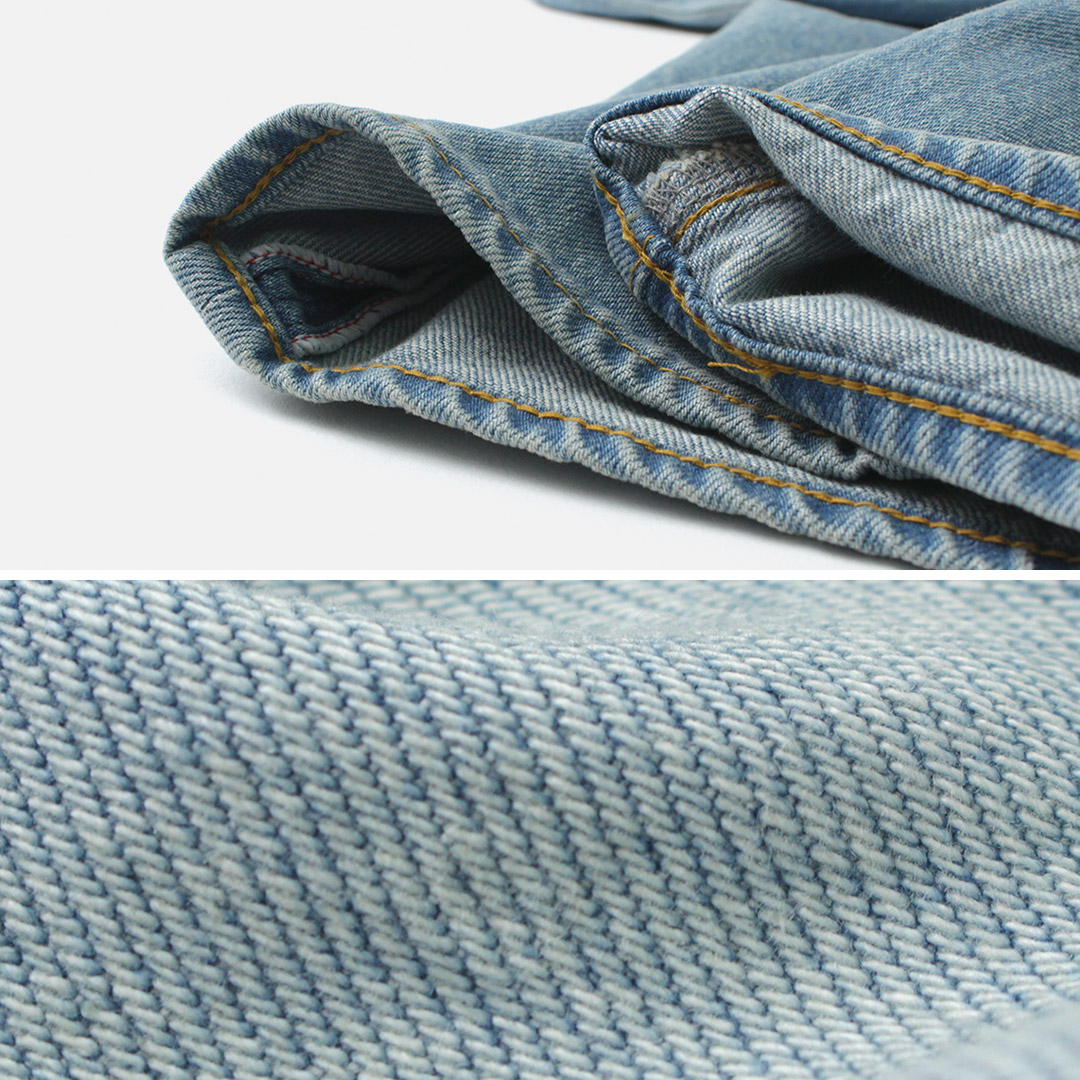 HARVESTY（ハーベスティ） ビッグ デニムパンツ ユーズドウォッシュ