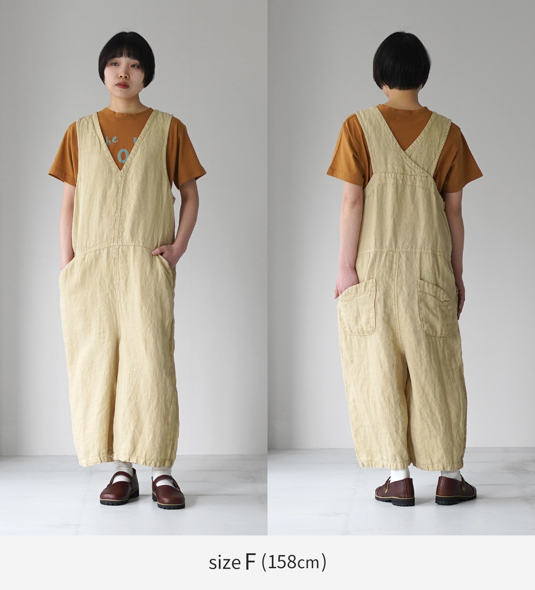 tumugu（ツムグ） ソリトリネン サロペット 日本製 / レディース