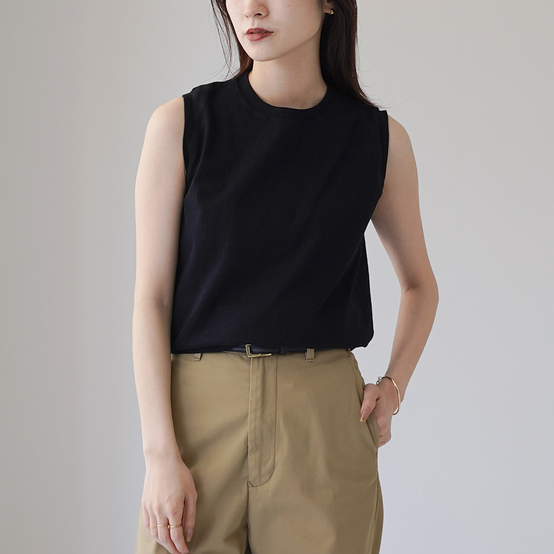 GOODWEAR（グッドウェア） スリーブレス トップ Tシャツ / ノースリーブ タンクトップ レディース 綿100 カットソー Goodwear GOODWEAR（グッドウェア） スリーブレス トップ T