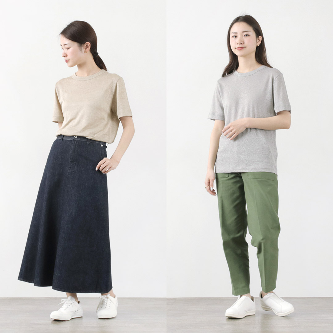 【レビューで送料無料】 made mao MAO スタンダードT ベルギーリネン MADE（マオメイド） トップス