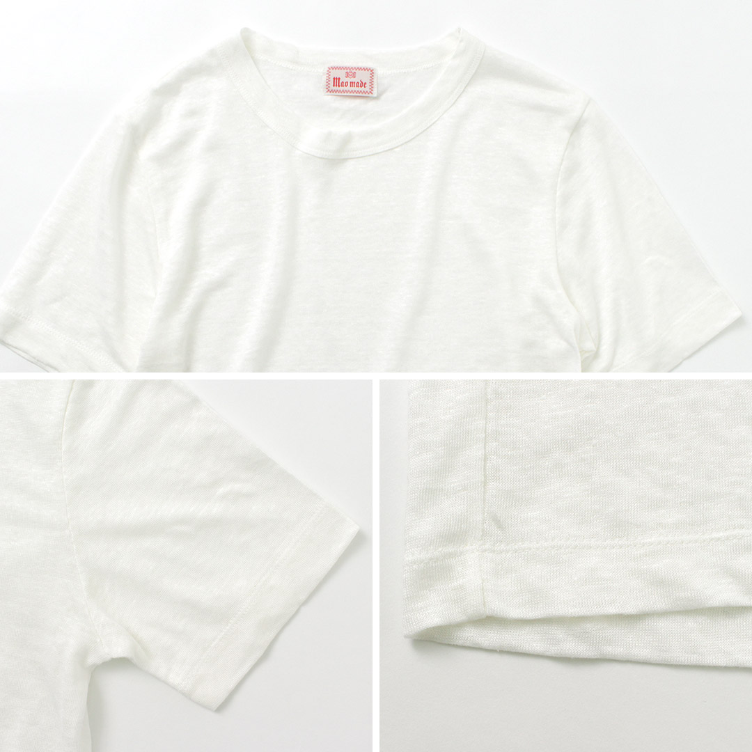 mao made MAO MADE（マオメイド） ベルギーリネン スタンダードT