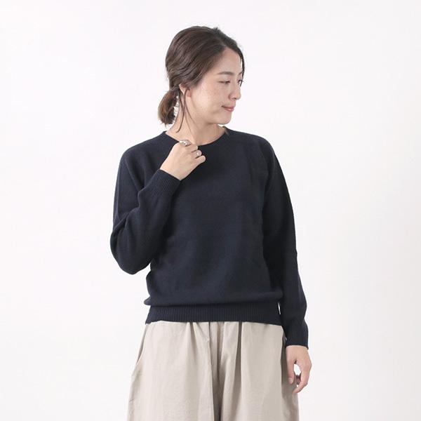 HARLEY OF SCOTLAND(ハーレーオブスコットランド) メリノ カシミヤ クルーネック ニット / メンズ レディース / 無地 OF HARLEY OF SCOTLAND(ハーレーオブスコットランド) メリノ カシミヤ クルーネック ニット / メンズ レディース / 無地 OF