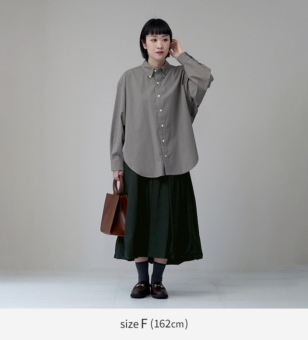 MidiUmi（ミディウミ） バルーン スカート / 膝下 ロング 無地 黒