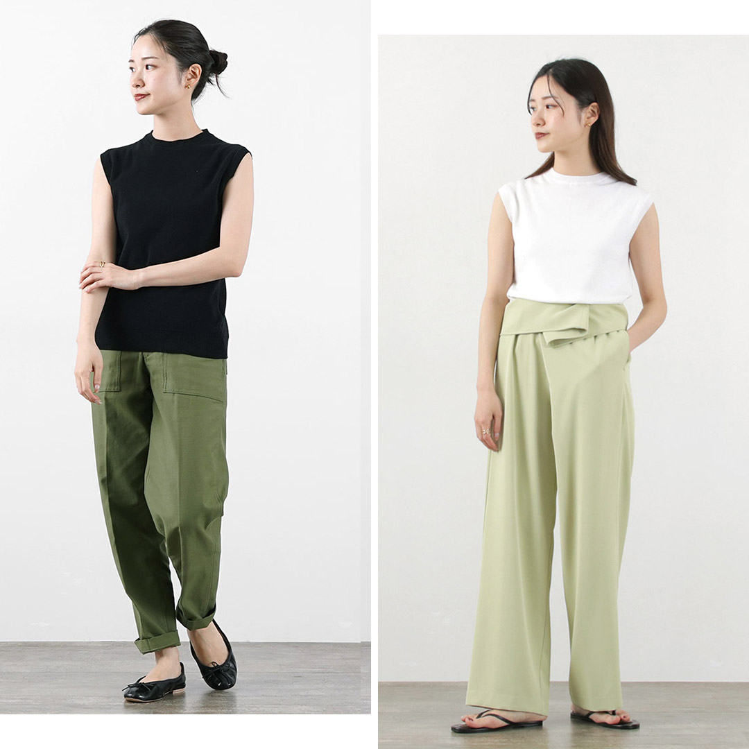 半額 50％OFFの通販 gicipi GICIPI（ジチピ） ニットソー ノースリーブ オパーレ トップス