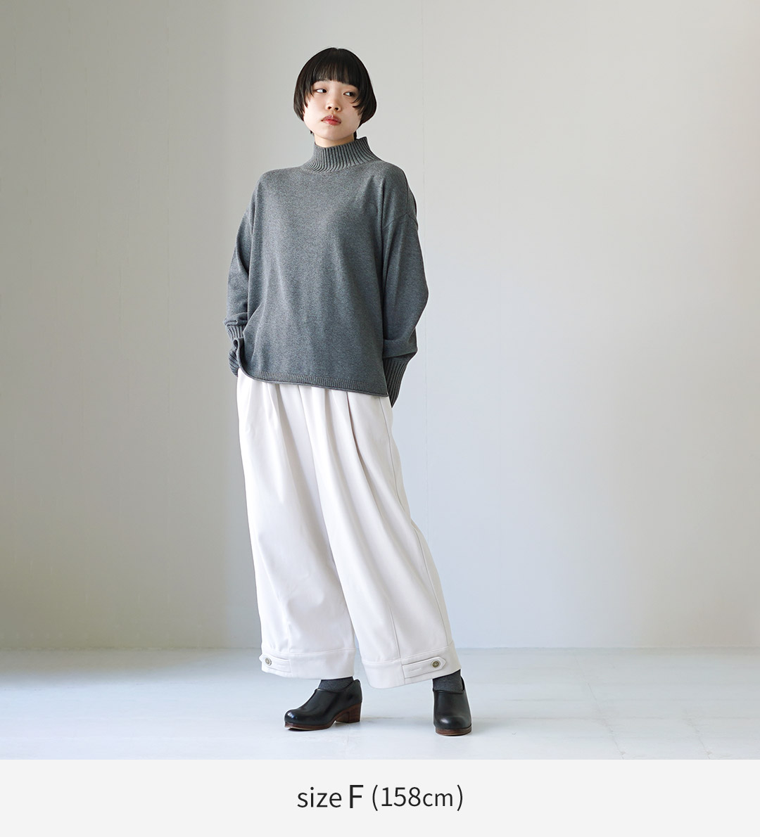 mao made（マオメイド） カラー別注 やわらかコットン ハイネック プル
