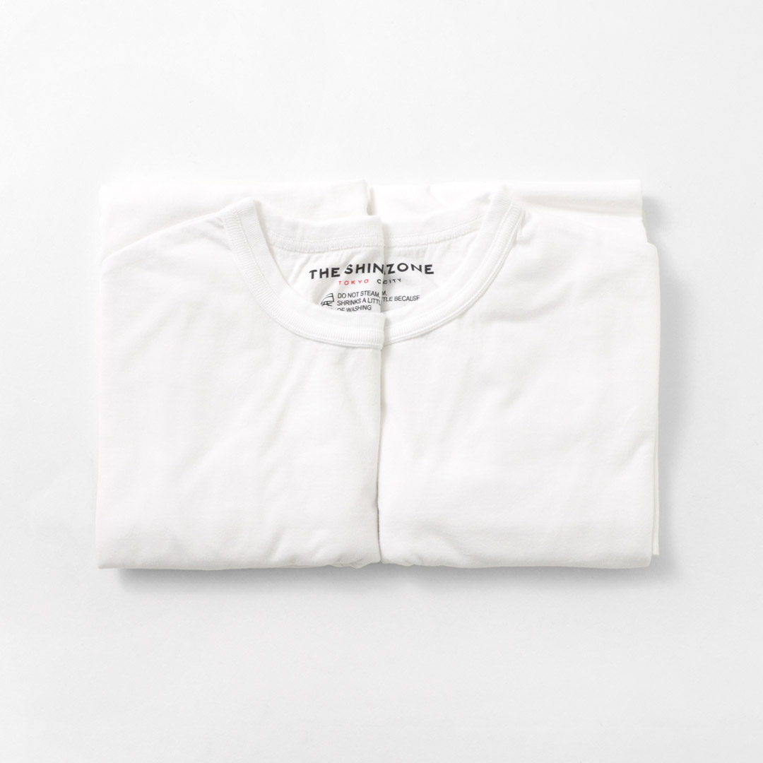 SHINZONE（シンゾーン） 2パック Tシャツ クルーネック 半袖 無地 2枚組 2枚入り セッ...