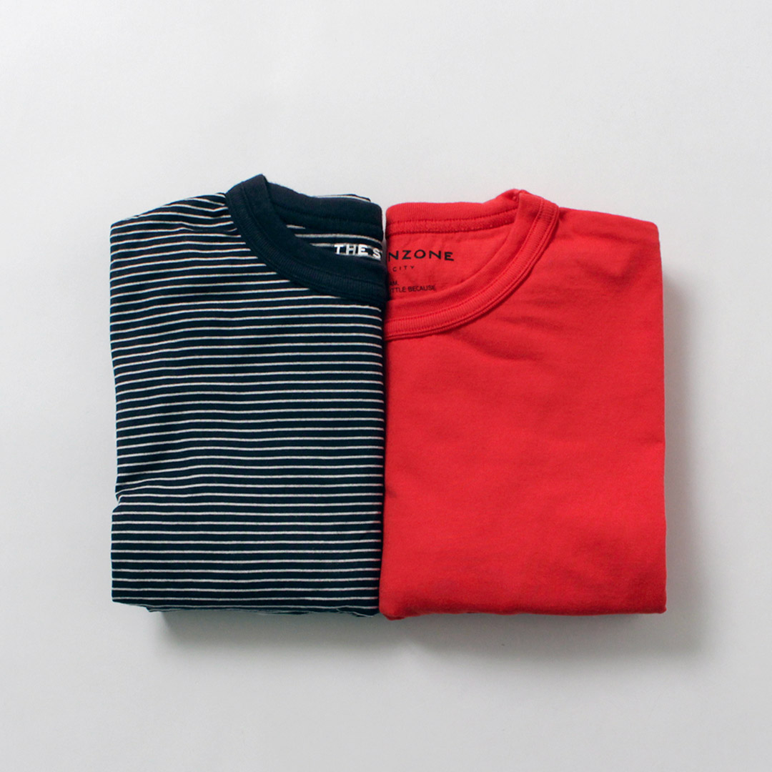 SHINZONE（シンゾーン） カラー別注 パックTシャツ 20SMSCU66 / レディース トップス 半袖 クルーネック 2枚組 セット 日本製の画像