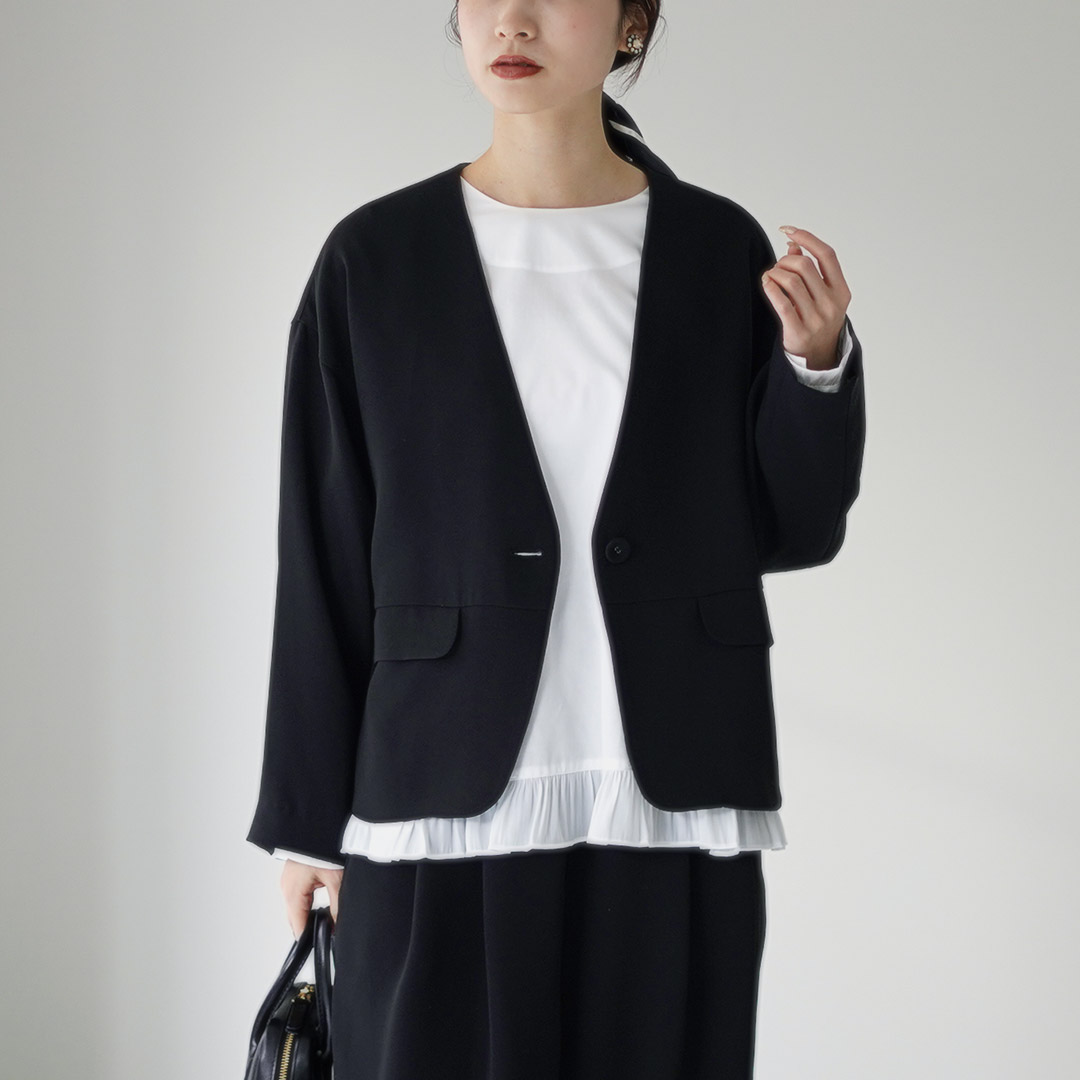 新品タグ付 定価31,】tumugu ツムグ ジャカード ジャケット