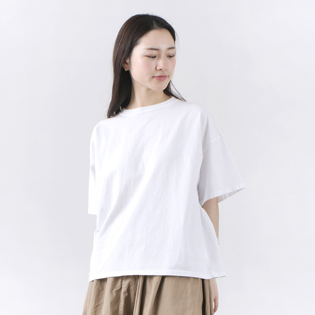 GOOD ON（グッドオン） ショートスリーブ リラックス Tシャツ / レディース 半袖 無地 綿 コットン GOOD ON ON（グッドオン） ショートスリーブ リラックス Tシャツ